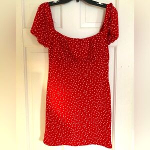 Misguided size 8 mini red dress.